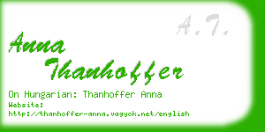 anna thanhoffer business card